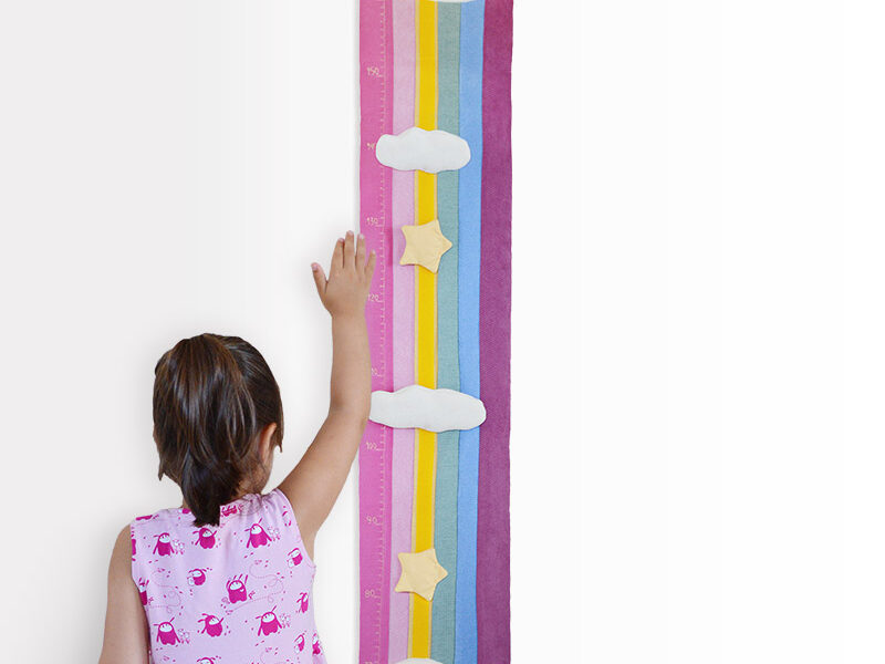 pink rainbow height chart