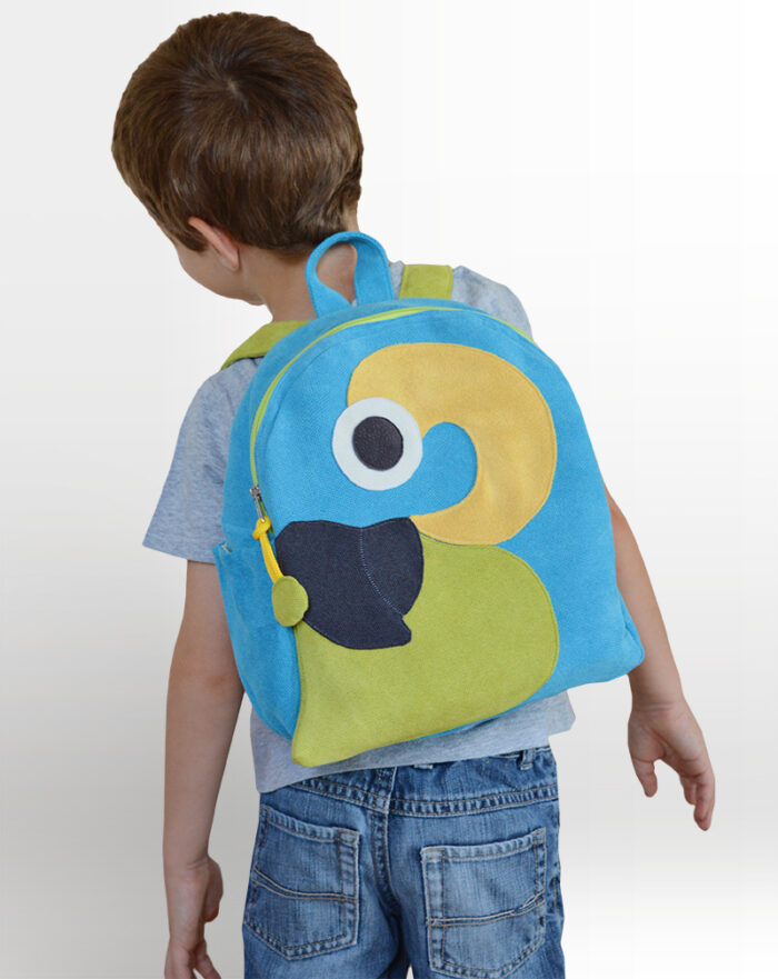 blue macaw backpack thumb